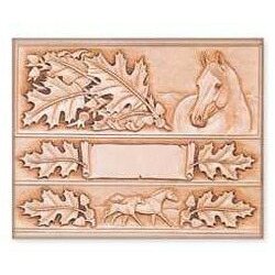 Tandy Leather Leaves & Horse Belt & Billfold Craftaid 76580-00