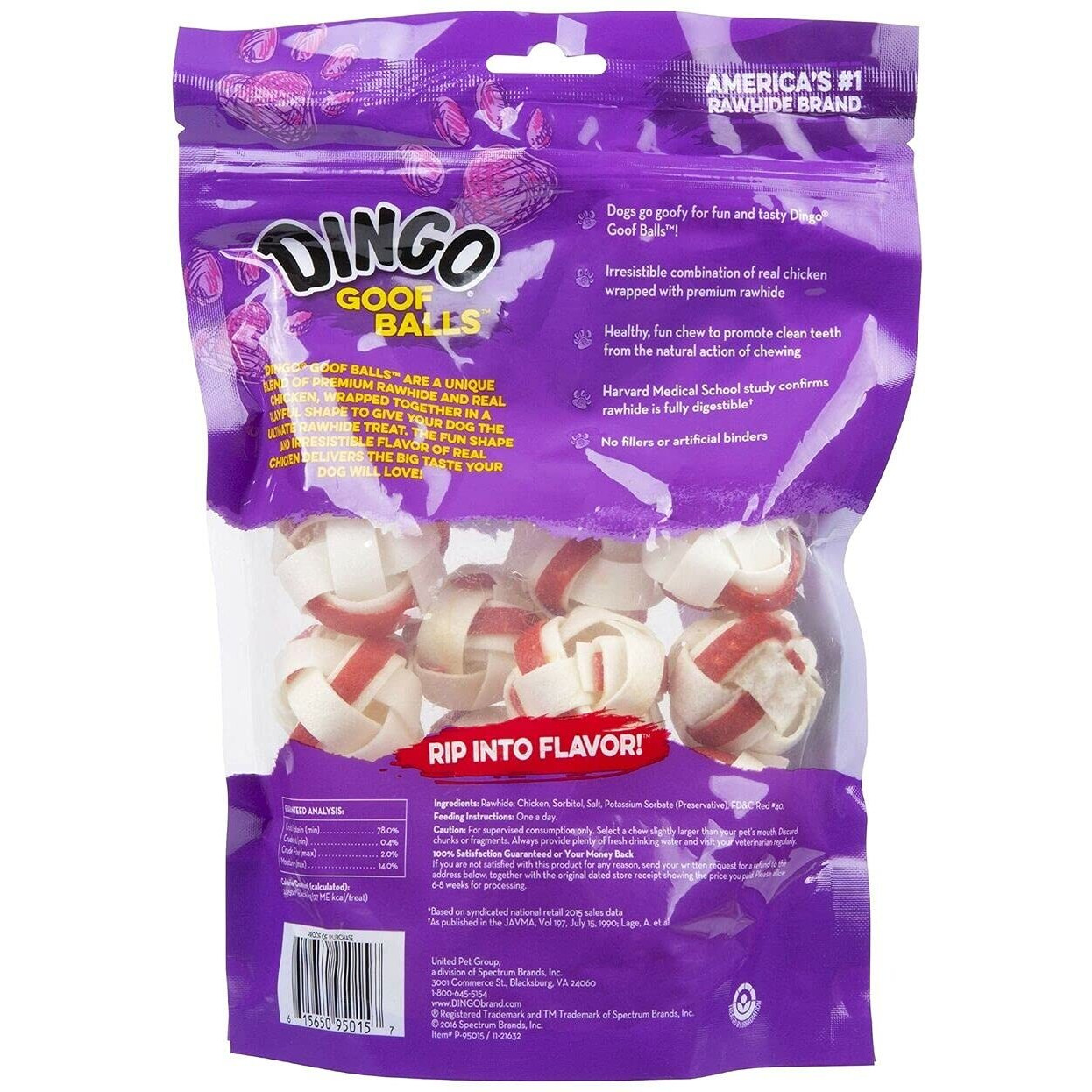 Dingo Goof Balls Treat Small 30 Count (2 Pack Of 15 Count)  4.2 Oz