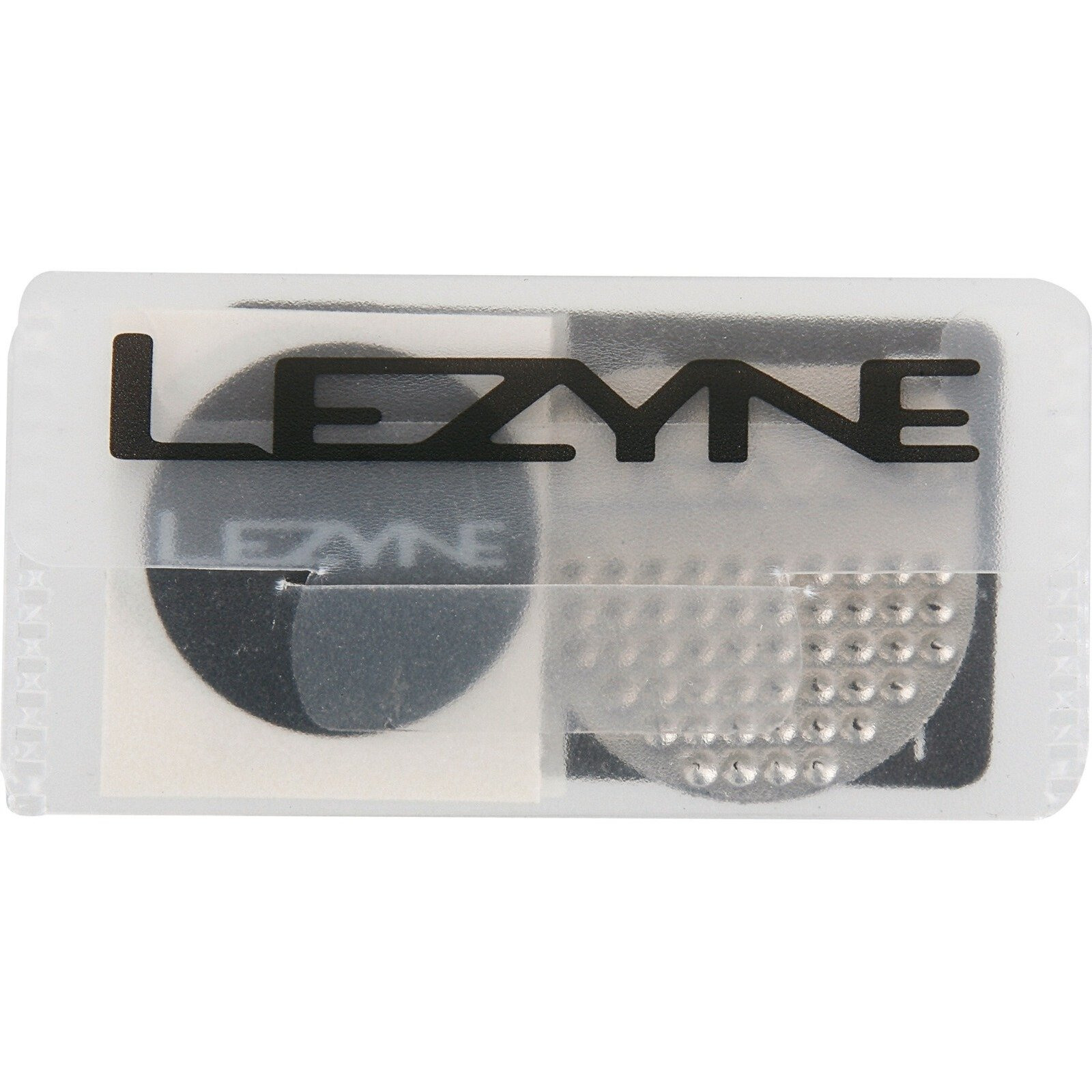 Lezyne Smart Bicycle Tire Patch Kit  6 Glueless Patches  Tire Boot  Stainless Steel Scuffer  Super Adhesive Bike Tire Patches
