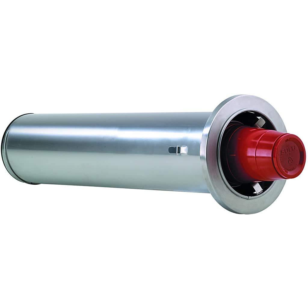 Dispense-Rite Adj-2 In-Counter Cup Dispenser  Adjustable From 8 Oz. To 44 Oz  Stainless Steel  2 Spring  22"" Length  Rim Diameter Range 3"" To 4-5/8""