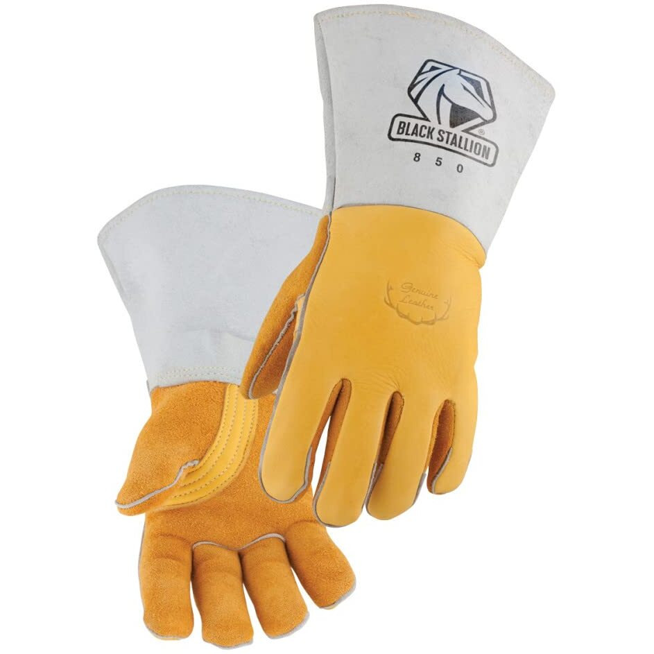 Revco 850L Flame Resistant Nomex Lined Elkskin Stick Welding Gloves L
