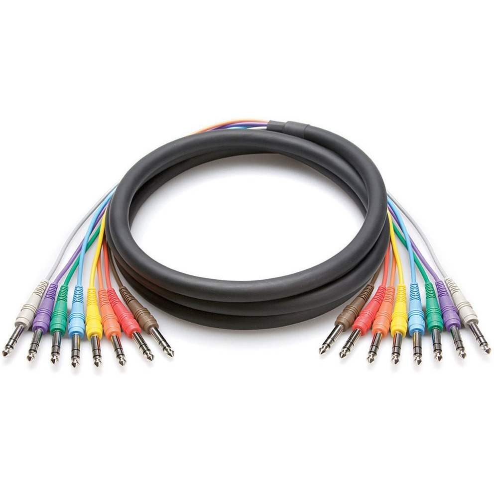 Hosa Css-801 Balanced Snake  1/4 In Trs To Same  1 M