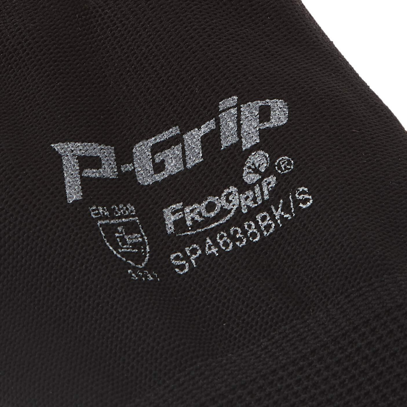 Liberty P-Grip Ultra-Thin Polyurethane Palm Coated Glove With 13-Gauge Nylon/Polyester Shell  Small  Black (Pack Of 12)