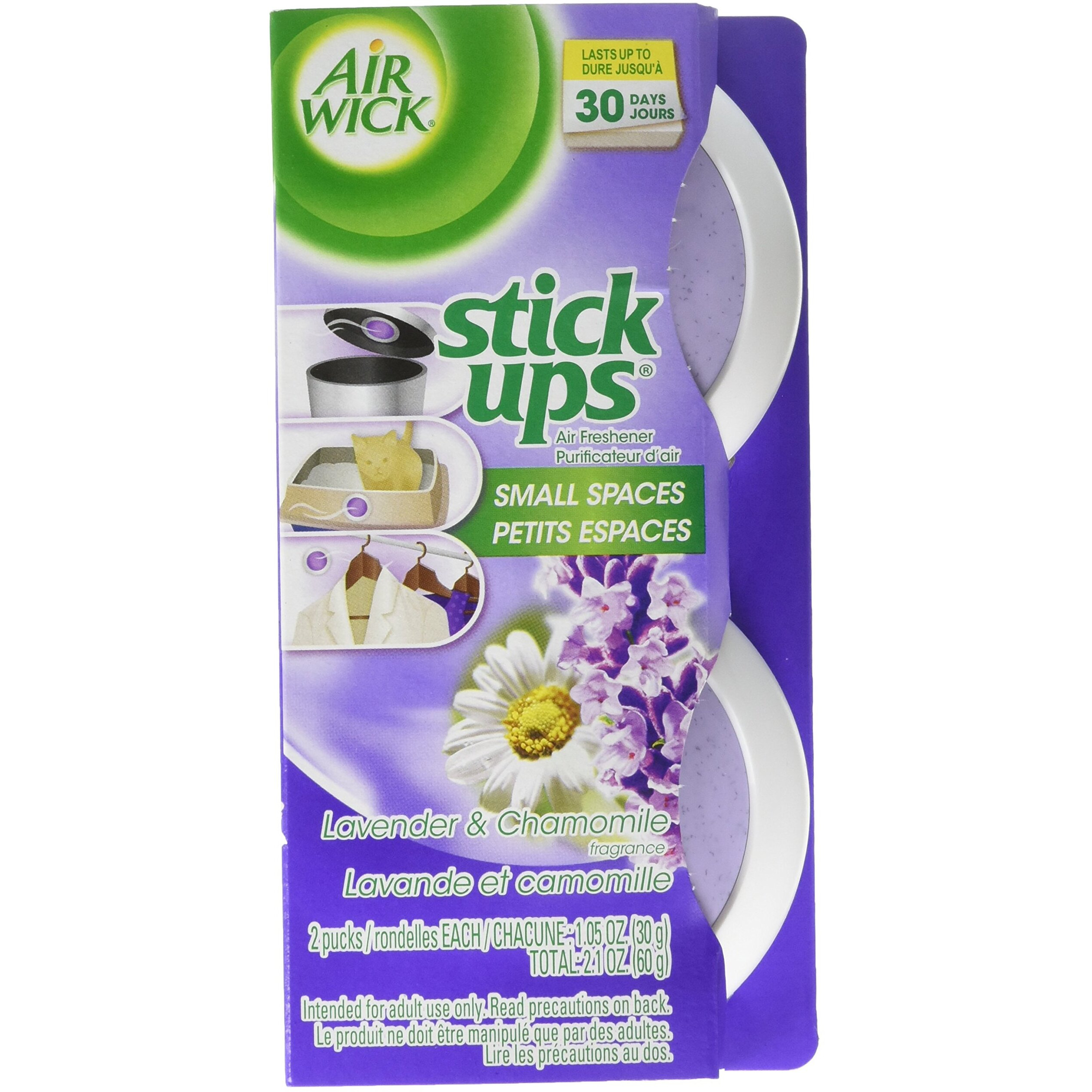 Air Wick Stick Ups Air Freshener  Lavender And Chamomile 2Ct  2.1 Oz (Pack Of 6)