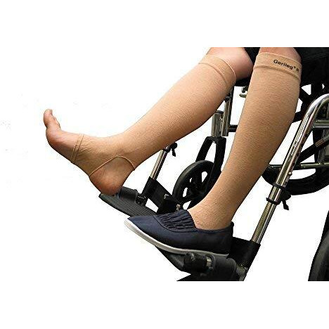 Prevent Products  Inc. - Gerileg Elderly Leg Skin Protector  Thin Skin Tear & Bruise Protective Geri-Sleeves For Legs - Made In Usa -One Pair Per Pack (Large/Beige)