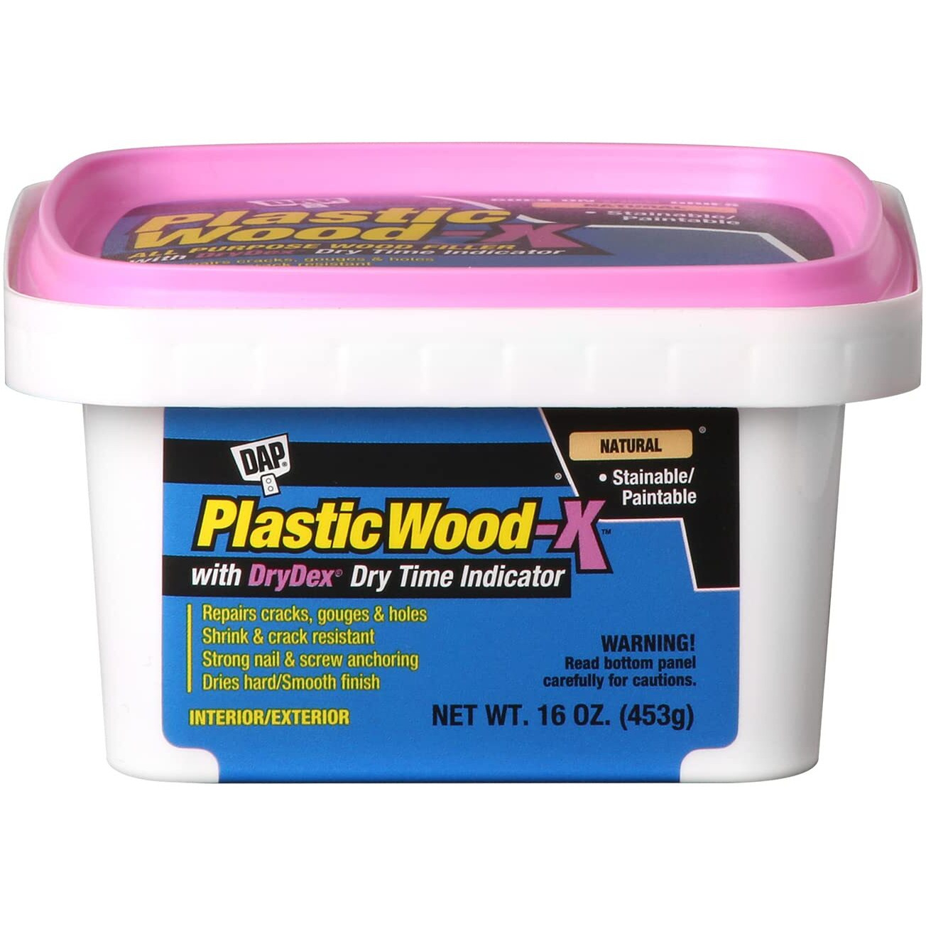 Dap 542 Series 00542 Pt Natural Plastic Wood-X W/Drydex  16 Oz