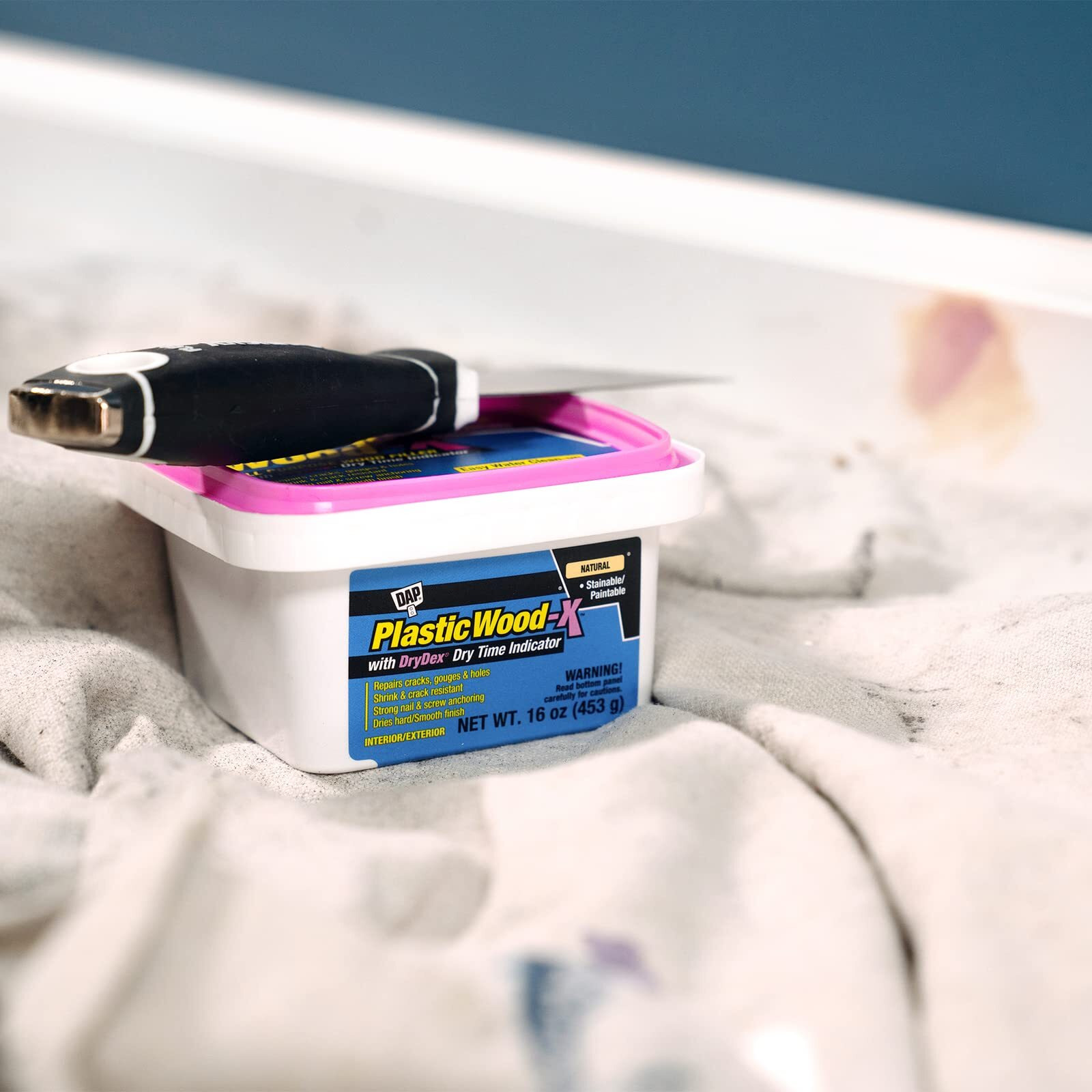 Dap 542 Series 00542 Pt Natural Plastic Wood-X W/Drydex  16 Oz