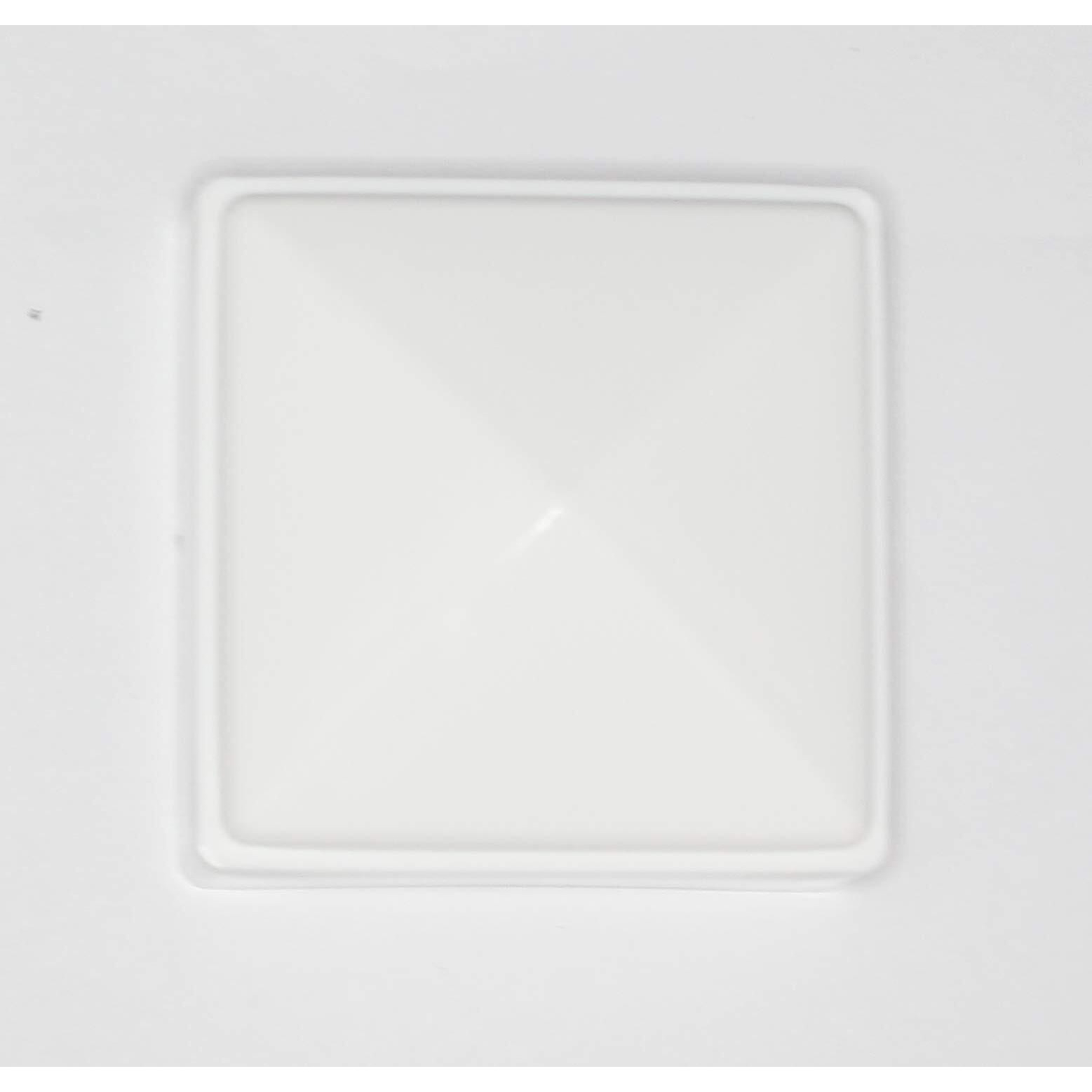 New Plastic White 2X2 Fence Post Caps For Metal  Plastic Vinyl Or Wood 2 X 2 Posts (16 Pack)