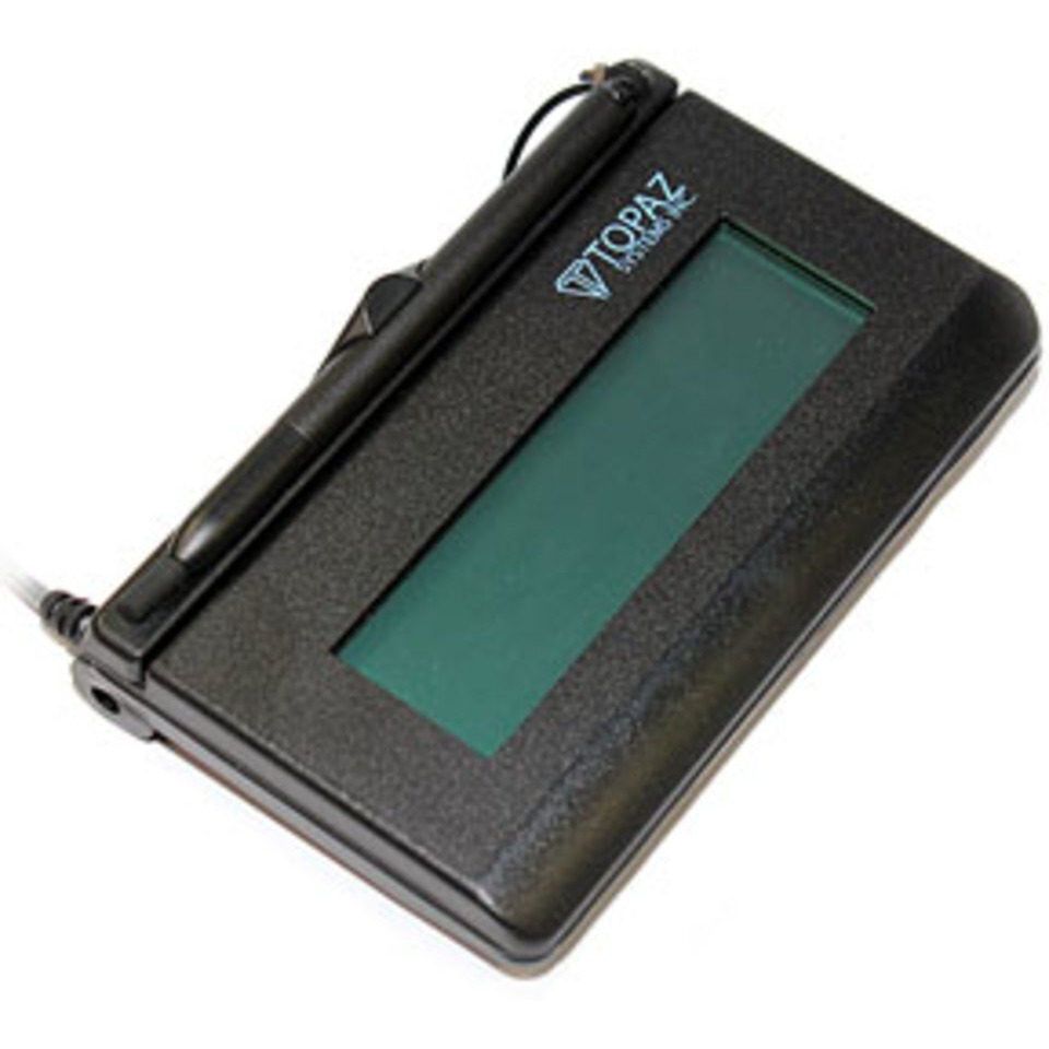 Topaz T-L462-B-R Lcd 1X5 Signature Capture Pad - Serial Connection (Not Usb)