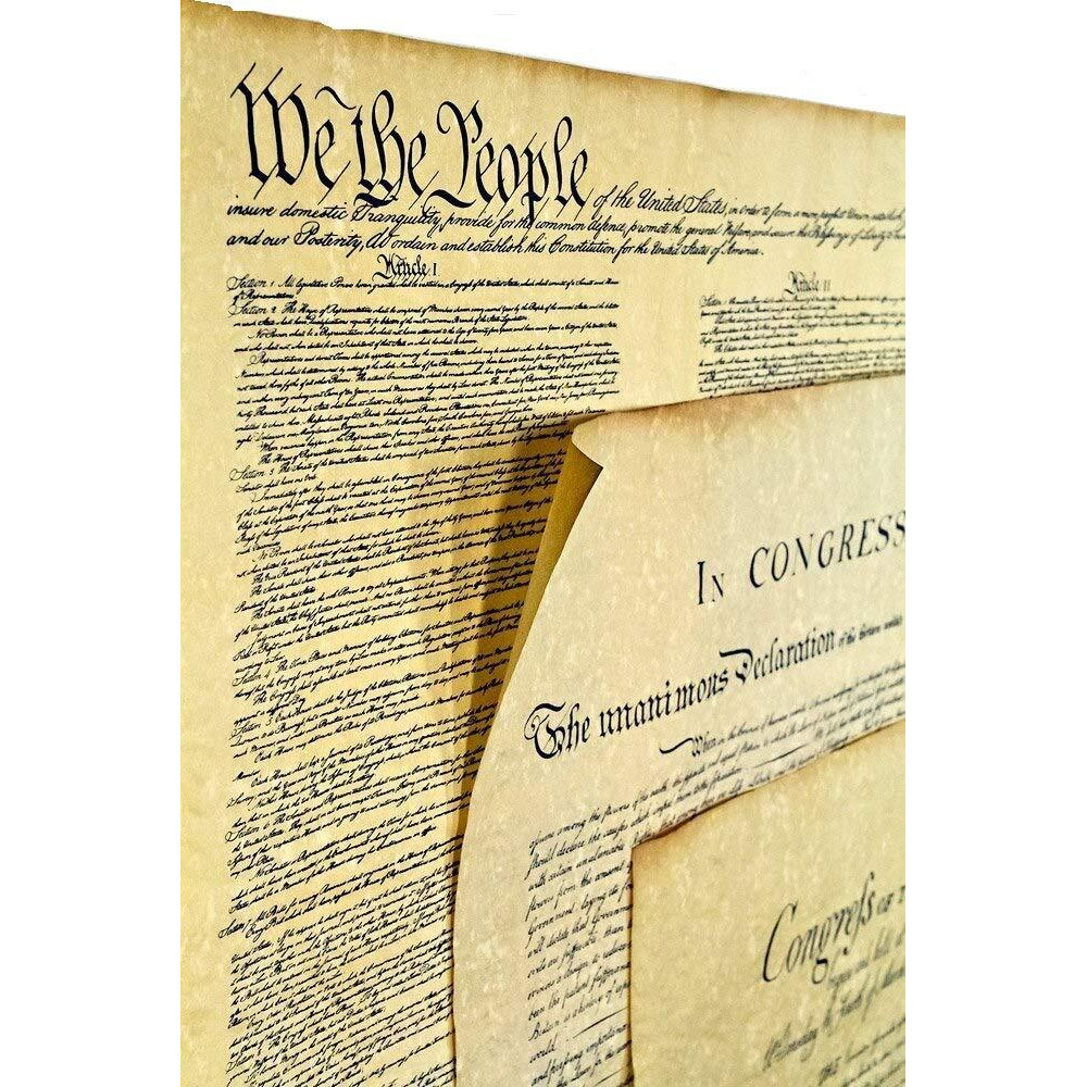 Three Documents Of Freedom Constitution  Declaration Of Independence  Bill Of Rights