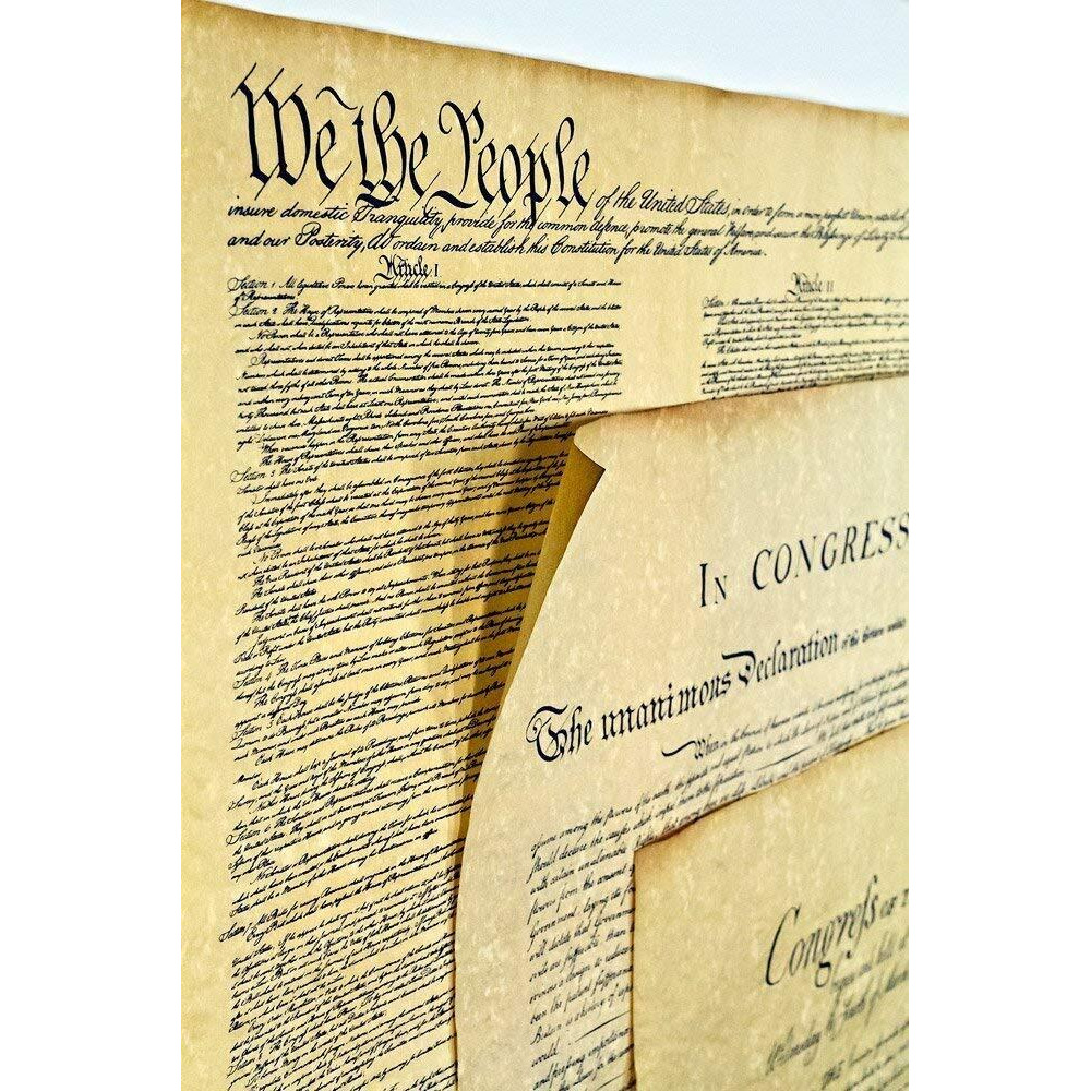 Three Documents Of Freedom Constitution  Declaration Of Independence  Bill Of Rights