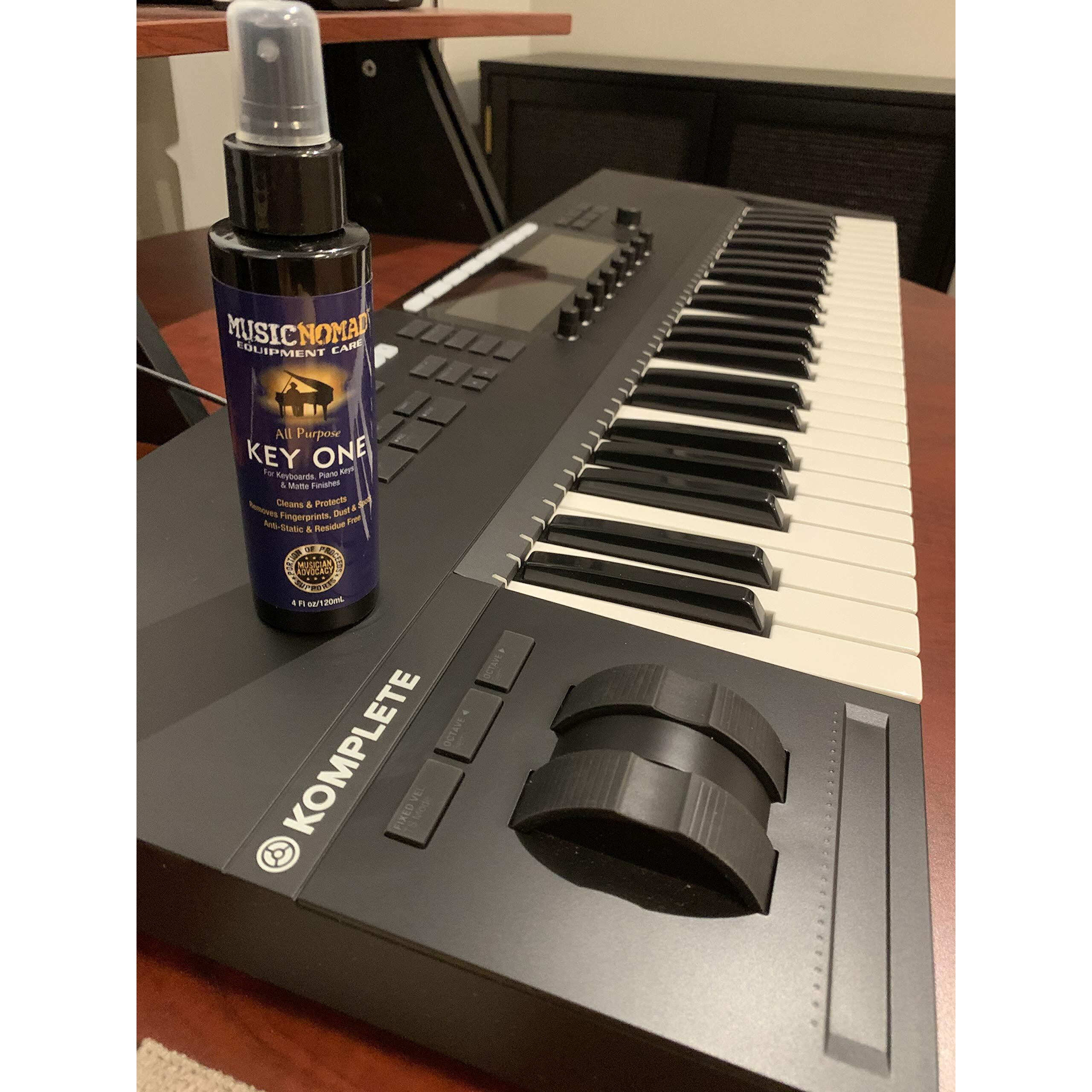 Musicnomad Mn131 All Purpose Key One Cleaner  For Keyboards  Midi Keyboard Controllers  Keys  Digital Pianos & Matte Pianos  4 Oz