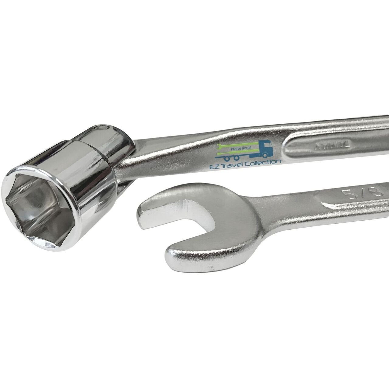 Ez Travel Collection 6 Pc Flex Socket 6 Point Flexible Head And Open End Sae Wrench Set