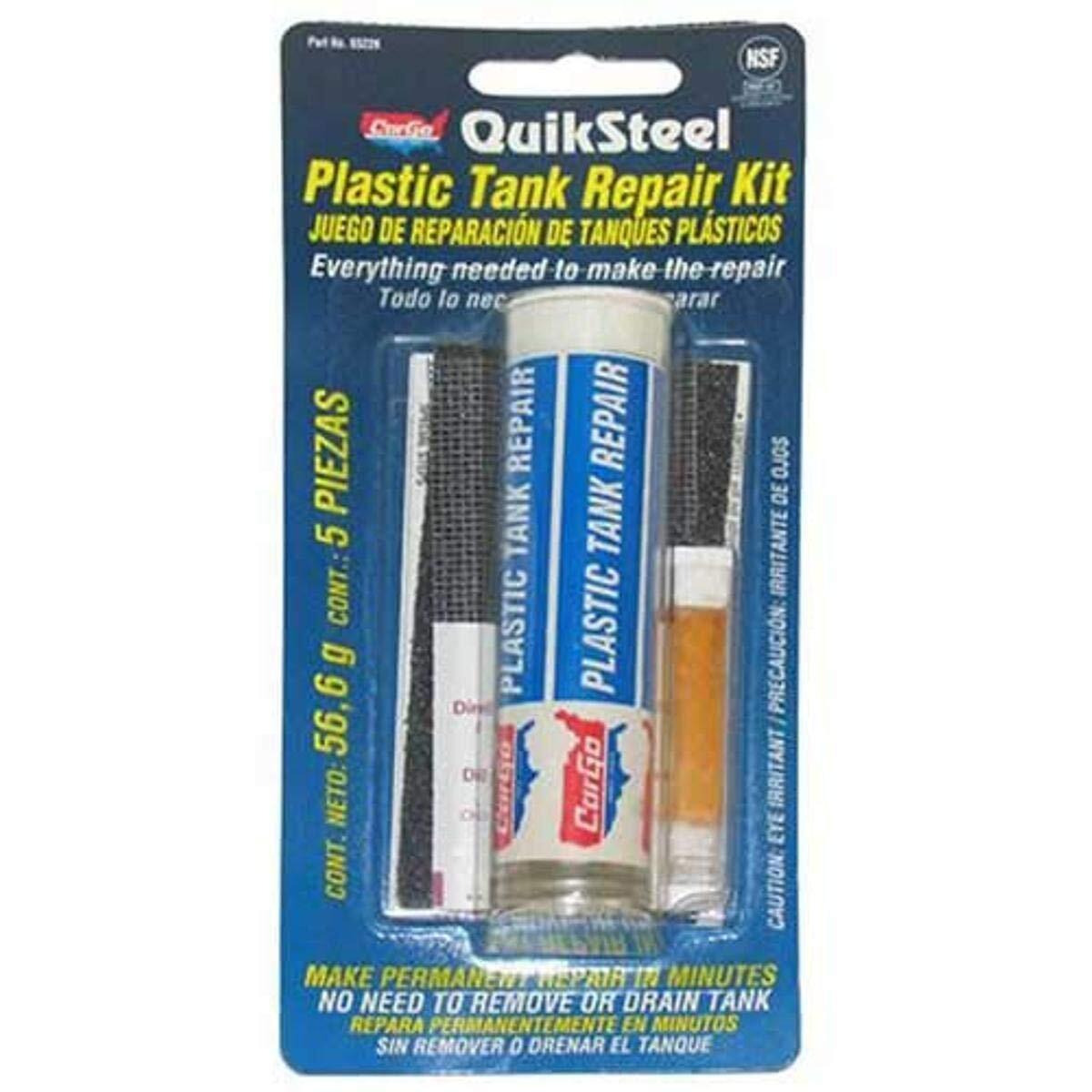 Blue Magic 6522Ktri Quiksteel Plastic Tank Repair Kit   White   2 Ounces