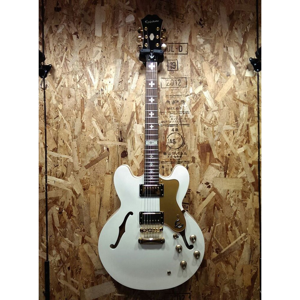 Jockomo Cross White Pearl Guitar Inlay Sticker
