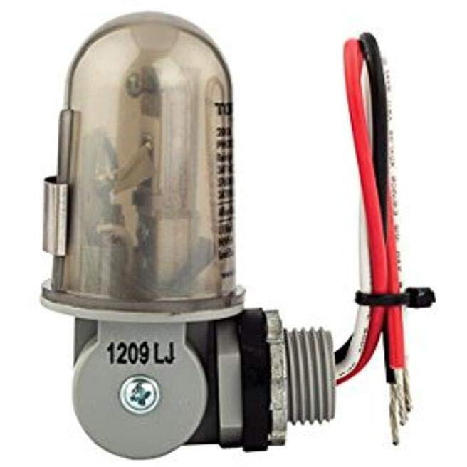 Nsi Tork 2001 Outdoor 120-Volt Photocontrol - Stem & Swivel Mount - Controls Lighting Dusk To Dawn - Compatible With Incandescent/Compact Fluorescent/Halogen/Led  1-Pack