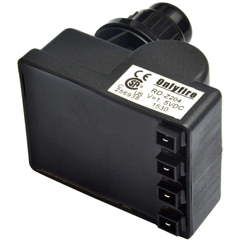 Only Fire Universal Fit 4-Spark Electronic Push Button Igniter Kit For Most Grills  Black
