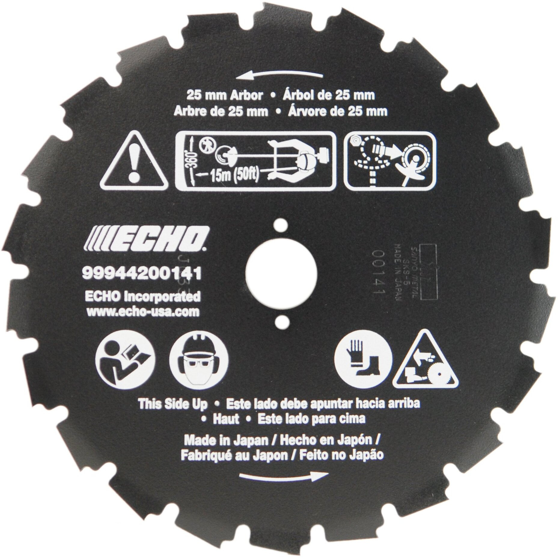 Echo 99944200141 22 Tooth Saw Blade 1"" (25Mm) Arbor