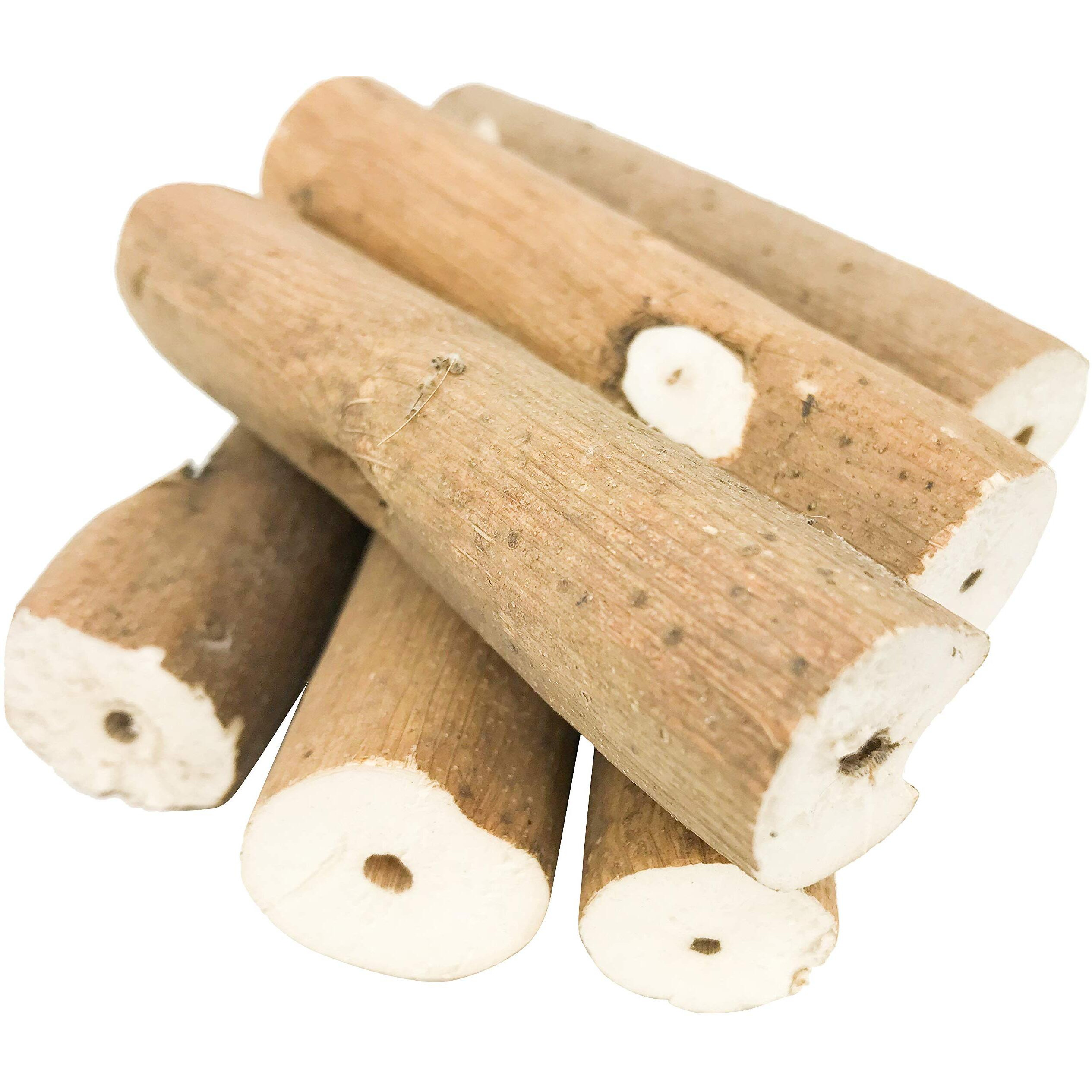 Bonka Bird Toys 1211 Pk6 Natural Bark Sola Stick Soft Forage Chew Parrot Parrotlet Budgie Finch