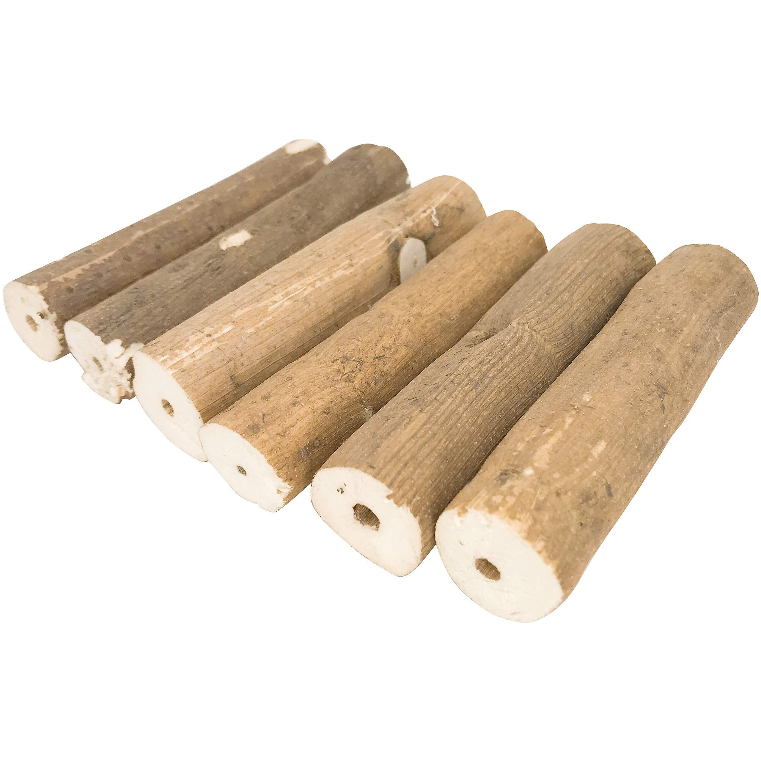 Bonka Bird Toys 1211 Pk6 Natural Bark Sola Stick Soft Forage Chew Parrot Parrotlet Budgie Finch