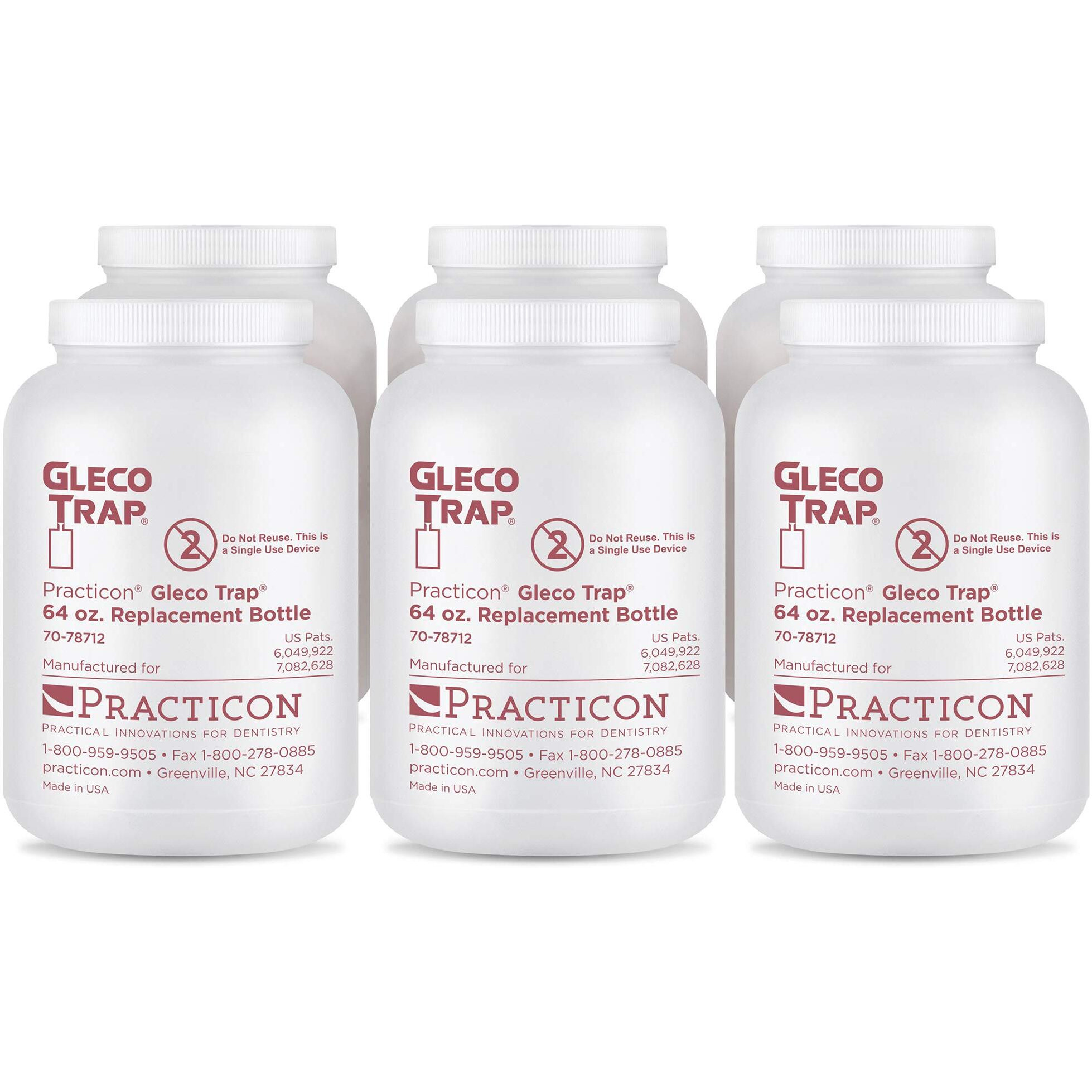 Practicon 7078712 Gleco Trap Replacement Bottle  64 Oz.  Pack Of 6