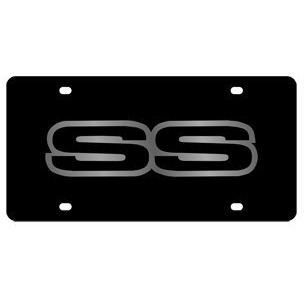 Eurosport Daytona- Compatible With -  Chevrolet Ss - Carbon Steel License Plate