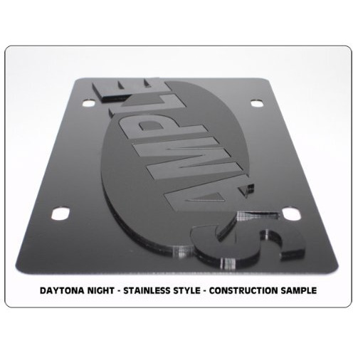 Eurosport Daytona- Compatible With -  Chevrolet Ss - Carbon Steel License Plate