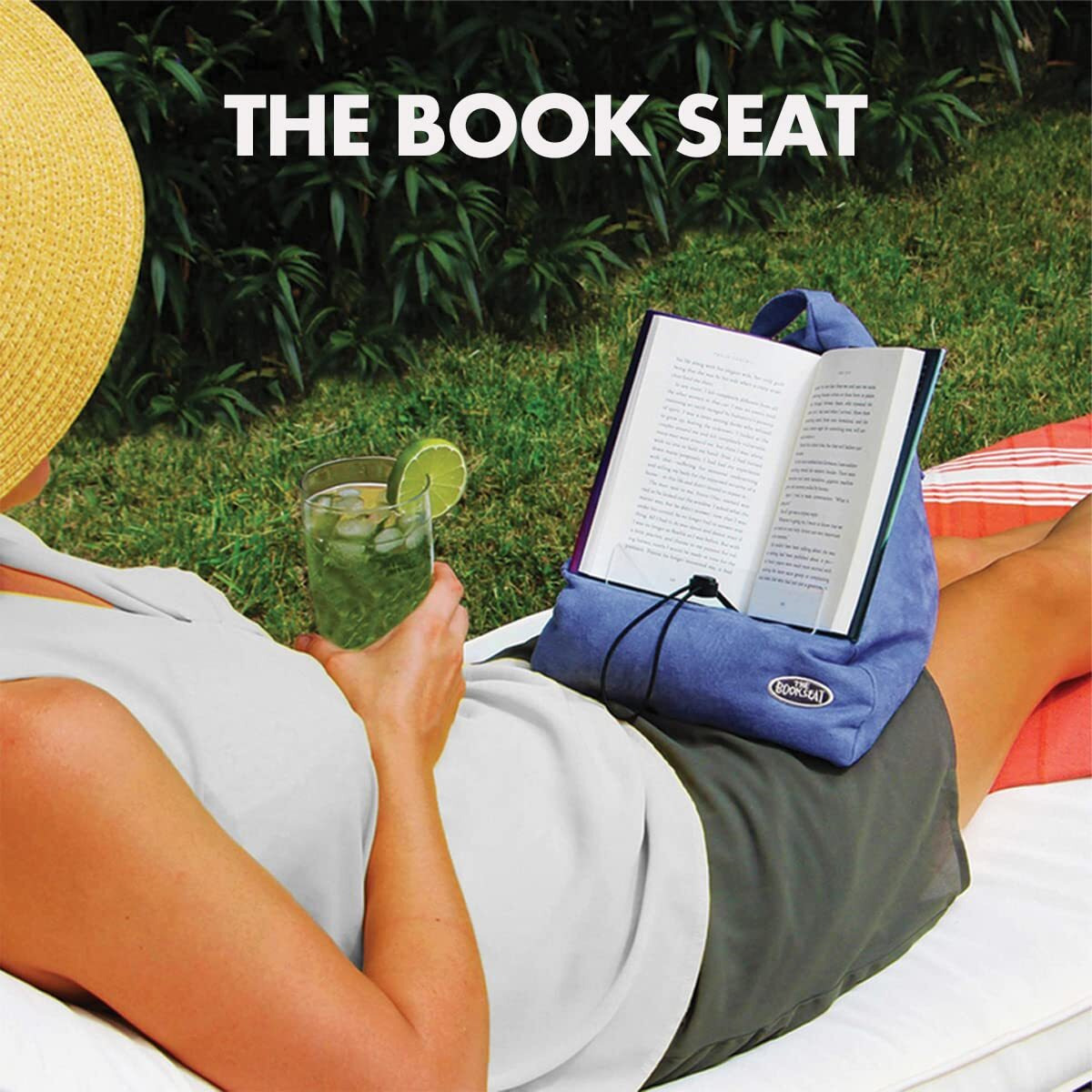 The Book Seat - The Most Comfortable Way To Read  Hands Free - Dusty Rose Pink