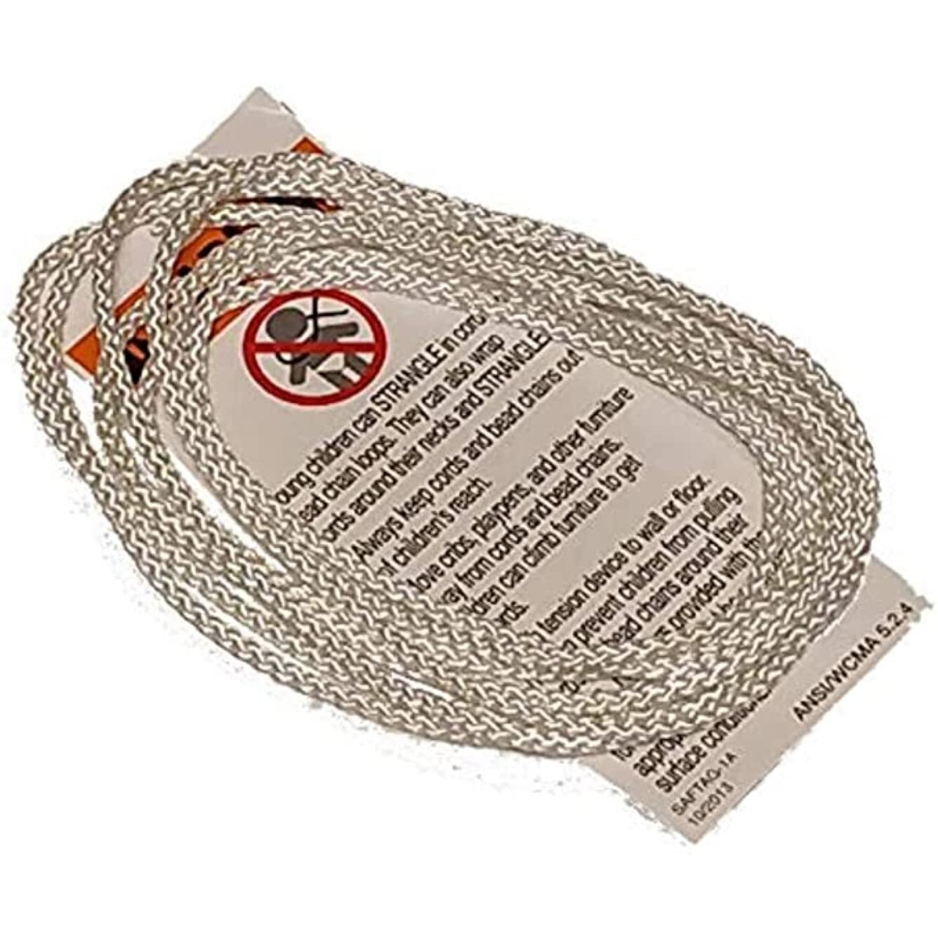 D30 Cord Loop - Fits All Brands... Hunter Douglas  Levolor  Kirsch  Graber  Bali (2.7 Mm) (White  6 Ft Drop)