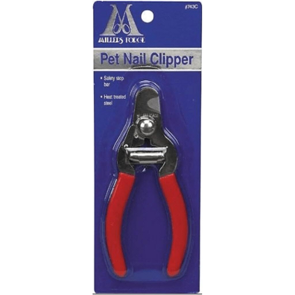 Millers Forge Steel Pet Nail Clipper 743C With Safety Stop Bar Small Medium Dog