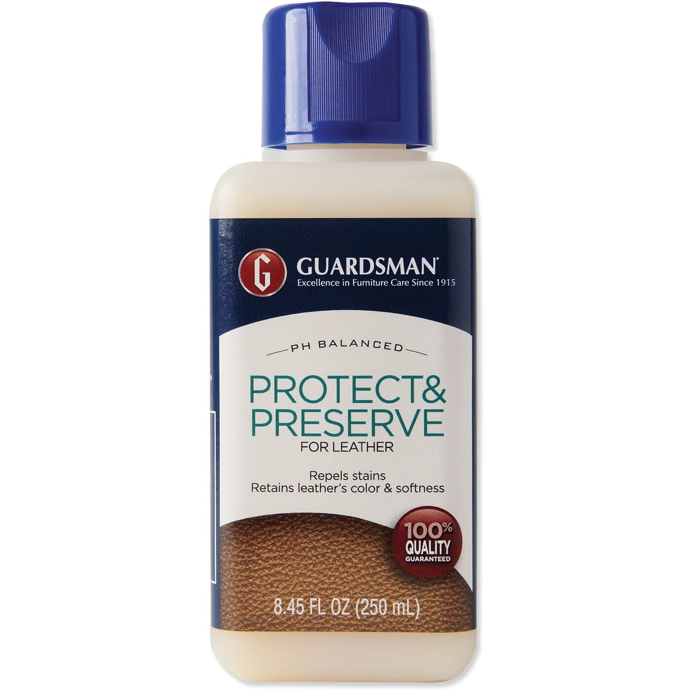 Guardsman Protect & Preserve Leather Protector For Leather Furniture & Car Interiors | Small Leather Goods And Leather Shoe Cleaner  8.4 Fluid Ounces