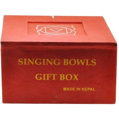 Dharmaobjects Tibetan Palm Size Root Chakra Premium Singing Bowl Gift Set