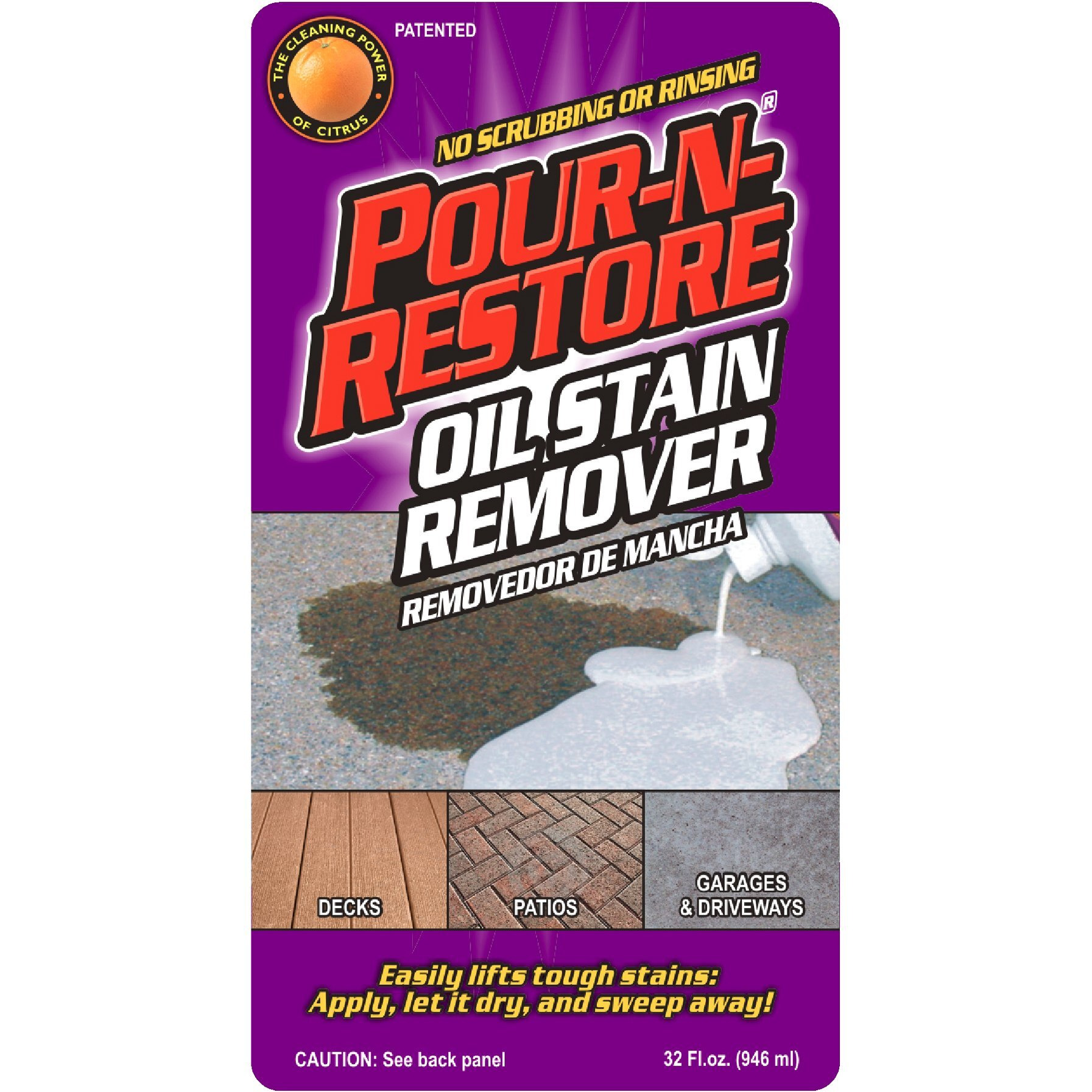Pour-N-Restore Oil Stain Remover. 32 Fl Oz