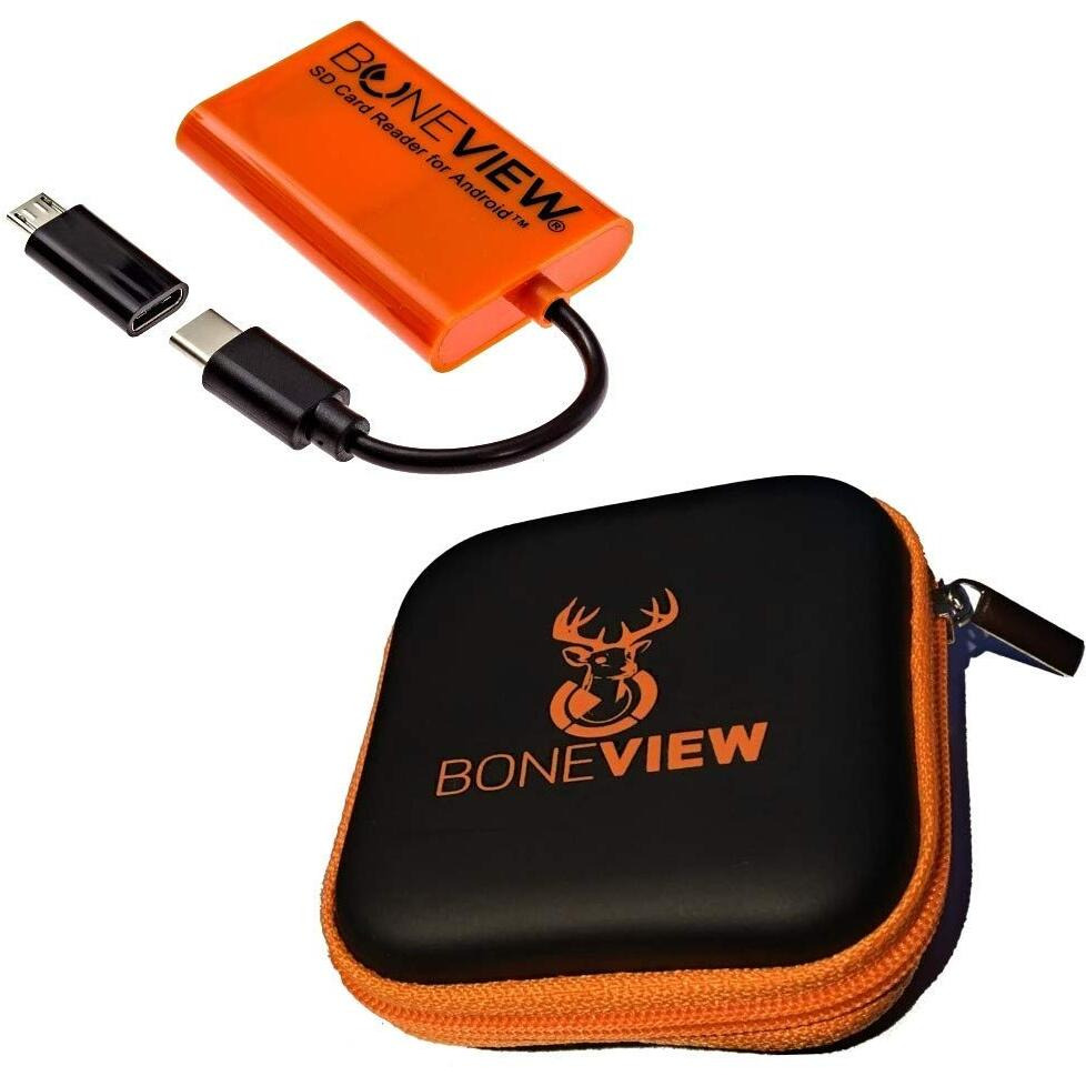 Sd Card Reader For Android - Type C Usb Trail Camera Viewer  Deer Hunting Accessories For Game Cam Memory Chip Reading On Smart Phones Samsung Galaxy  Google Pixel  Moto Droid  Includes Zipper Case