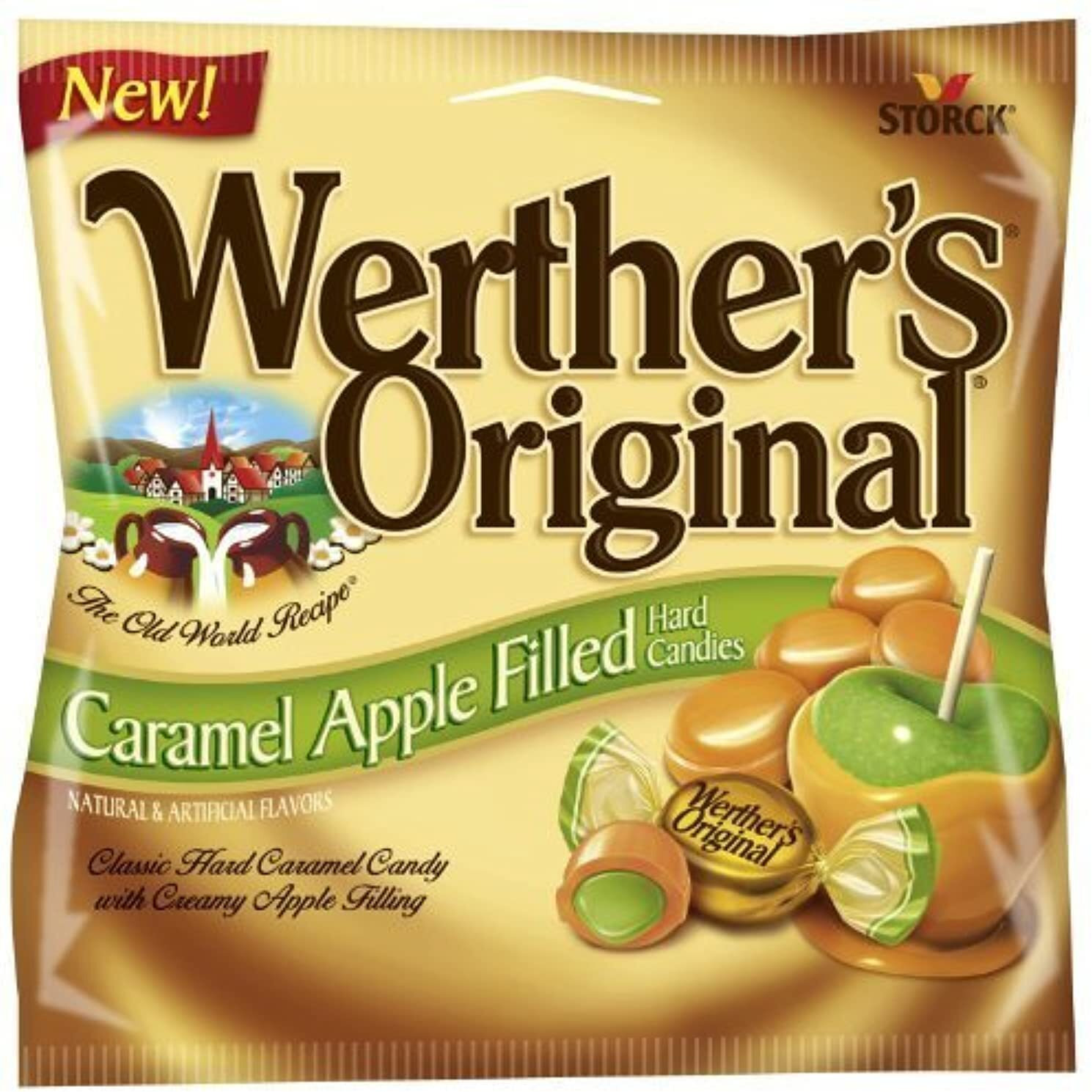Werthers Caramel Apple Filled Hard Candies (2.65 Oz) 6 Bags