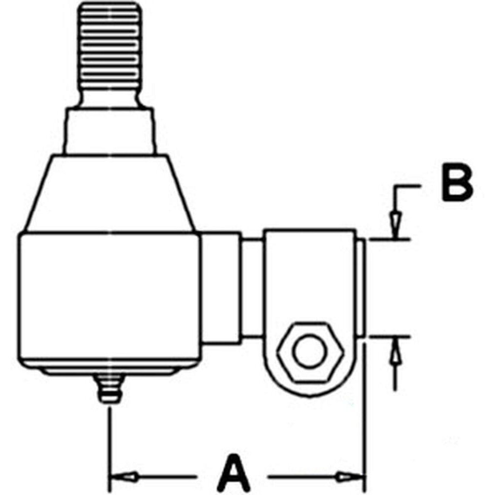 Reliable Aftermarket Parts Our Name Says It All 3426660M1 Fits Massey Ferguson Tractor Power Steering Cylinder End 154-4 184-4 +