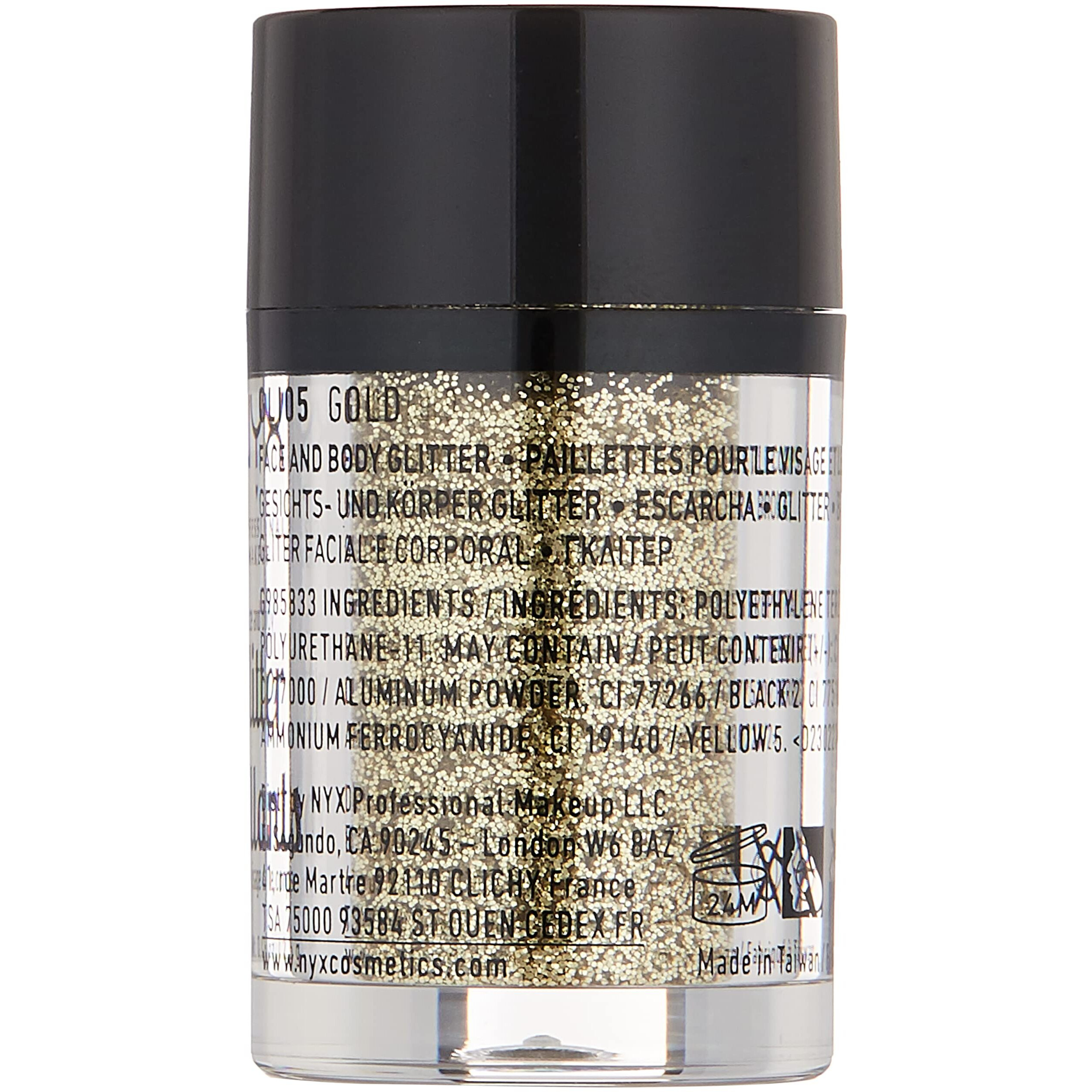 Nyx Cosmetics Face & Body Glitter Gold