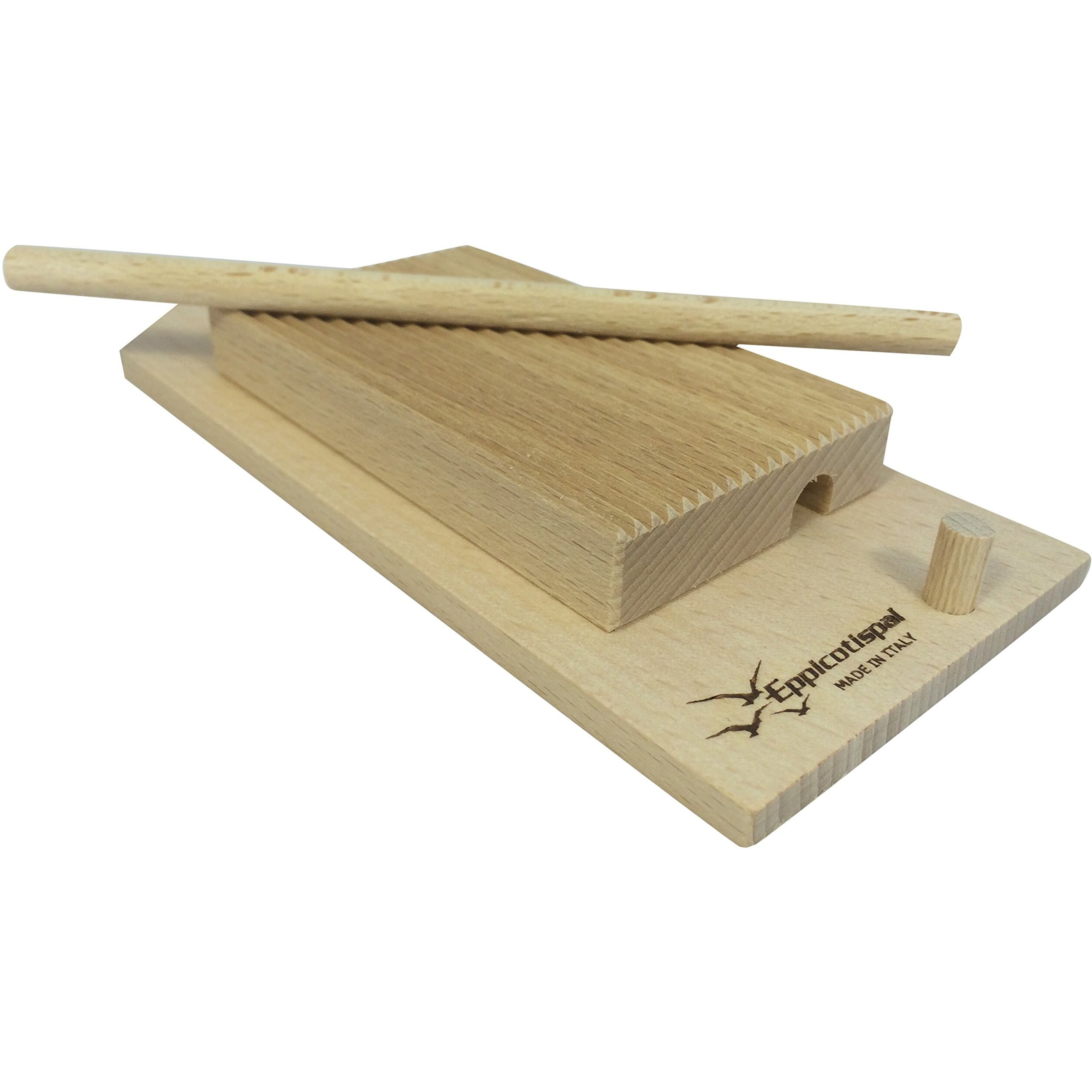 Eppicotispai Garganelli And Gnocchi Stripper With Paddle  Natural Beechwood  Brown