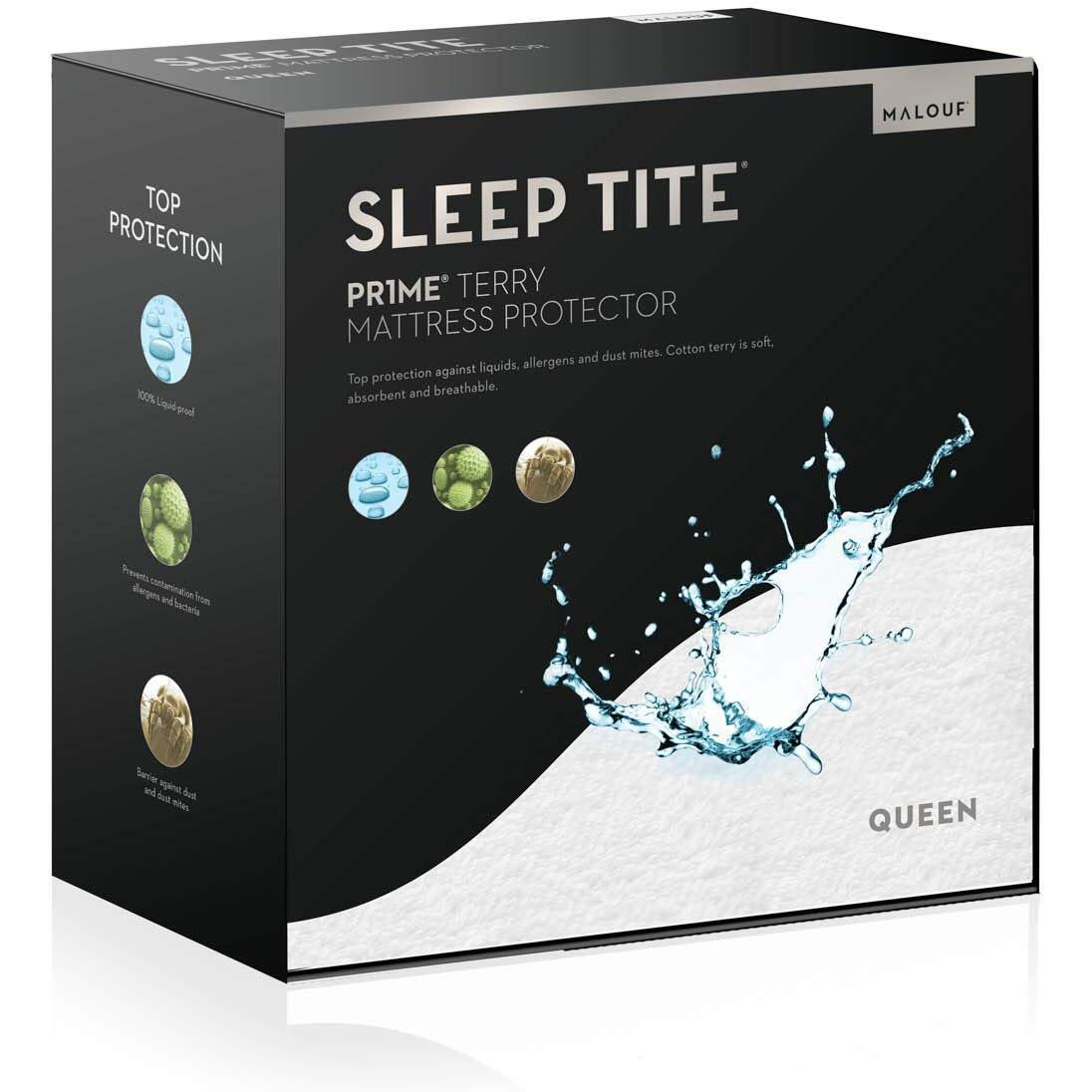 Sleep Tite Non-Staining 99.99% Waterproof Mattress Protector - 15-Year U.S. Warranty - Vinyl Less - King