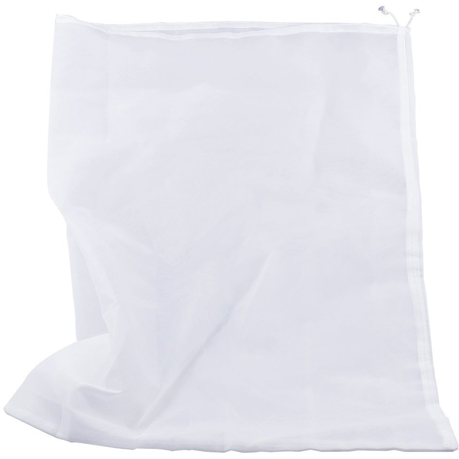 Pinfox 75 Micron Nylon Straining Bag Fine Mesh Food Strainer Filter Bags For Nut Milk  Green Juice  Cold Brew  Home Brewing (25.39"" X 18.89"")