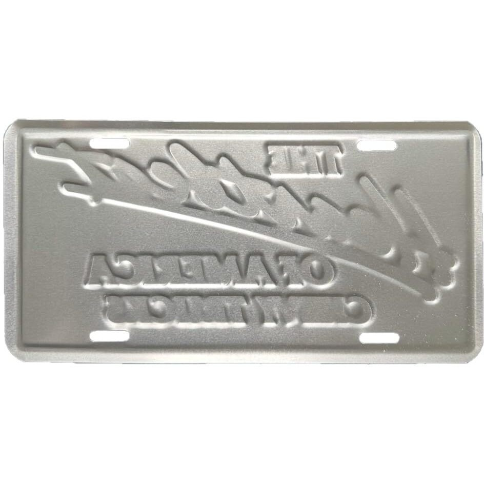 Hangtime The Heartbeat Of America Embossed Metal Auto Tag 6 X 12