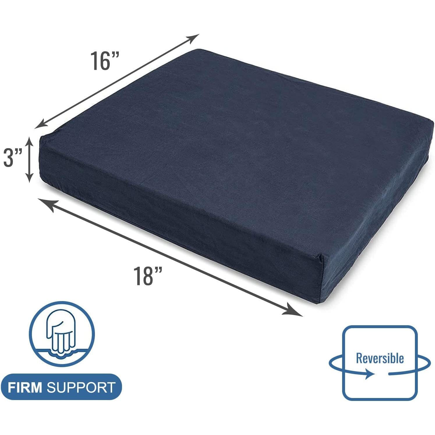 Dmi Seat And Chair Cushion For Office Chairs  Wheelchairs  Scooters  Kitchen Chairs Or Car Seats  Fsa Hsa Eligible  For Support And Height While Reducing Stress On Back  Tailbone Or Sciatica