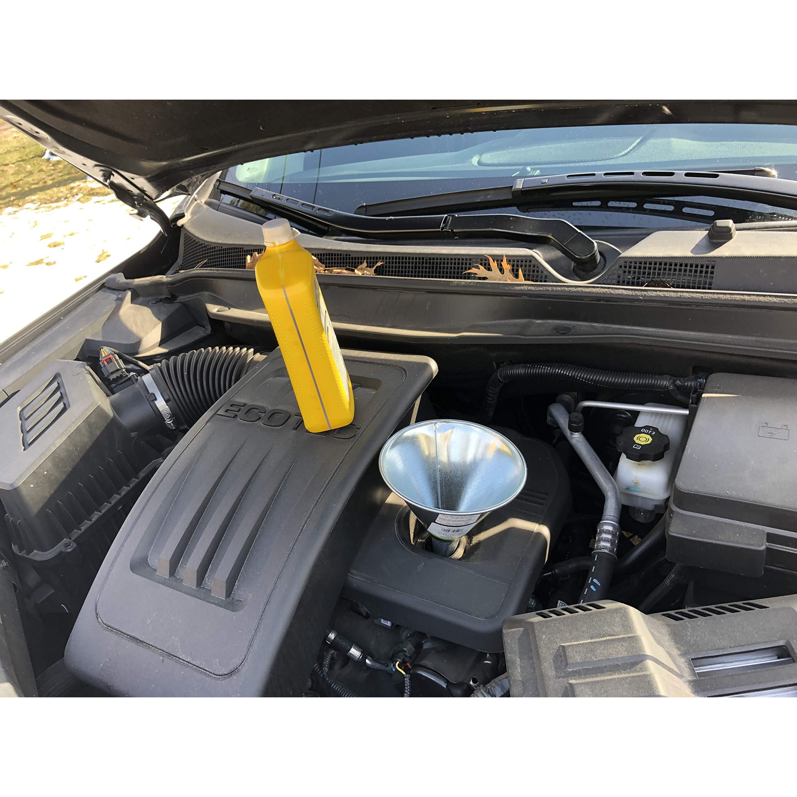 Lubrimatic Galvanized Steel Utility Funnel - 2 Quart