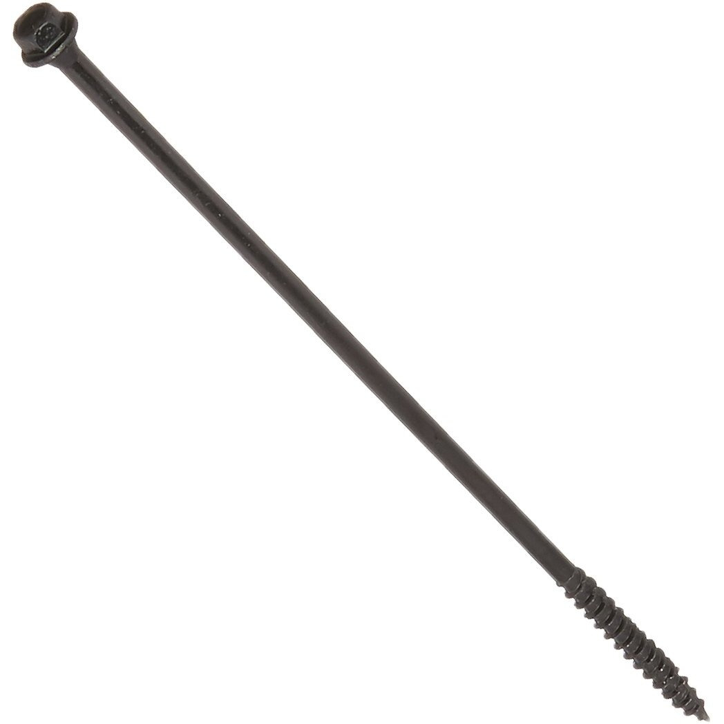 Hillman 47814 Timbertite Landscape Screw  Steel  1/4&quot&quot X 8&quot&quot  50-Pack