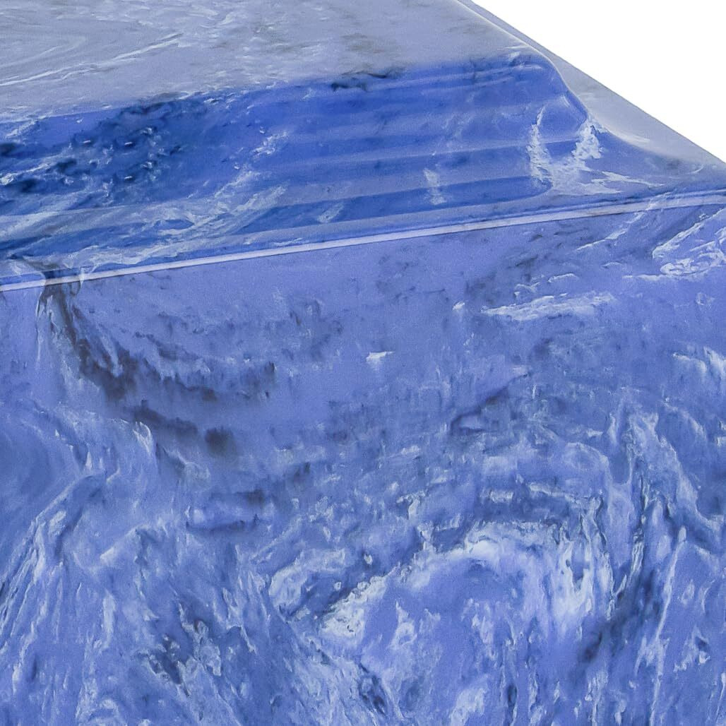 Navy Classic Cultured Marble Cremation Urn For Ashes  Blue  Adult Sized Cremation Urn For Human Ashes  Ground Burial  Home Memorial And Funeral Cremation Urn