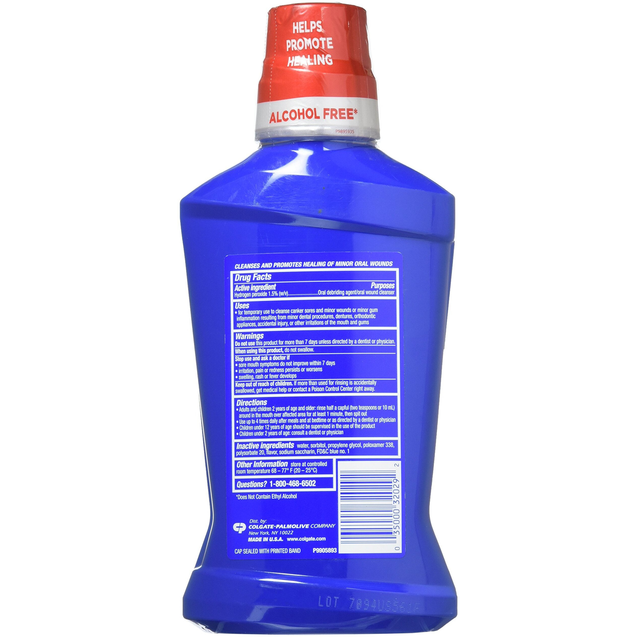 Colgate Peroxyl Mouth Sore Rinse  Mild Mint  16.9 Oz