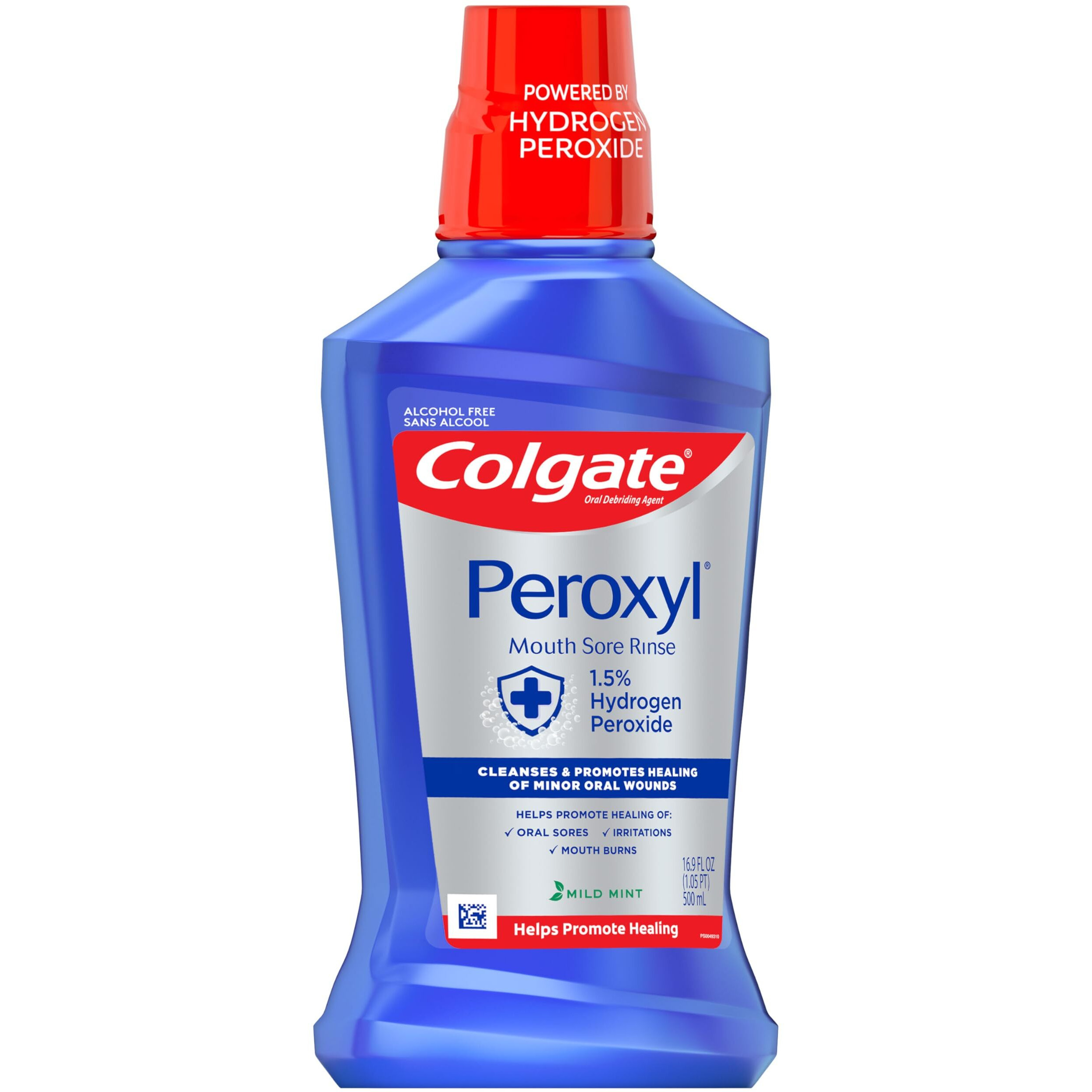 Colgate Peroxyl Mouth Sore Rinse  Mild Mint  16.9 Oz