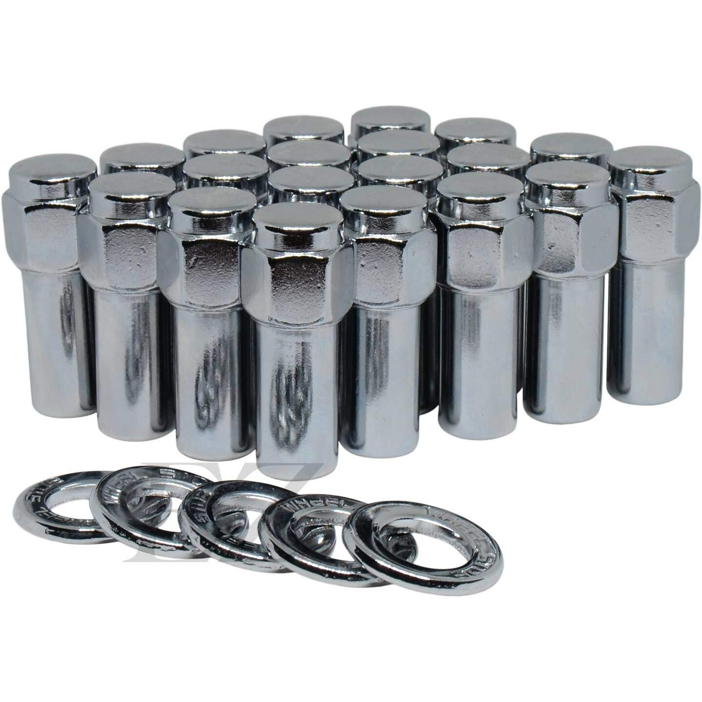 Cragar Sst Mag Lug Nut 1/2""-20 Left Hand With Center Washer Set Of 20 Pcs