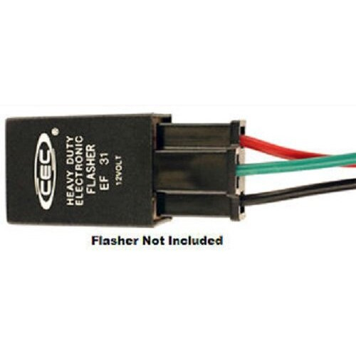 Socket Pigtail For 3-Prong Automotive Relays/Flashers