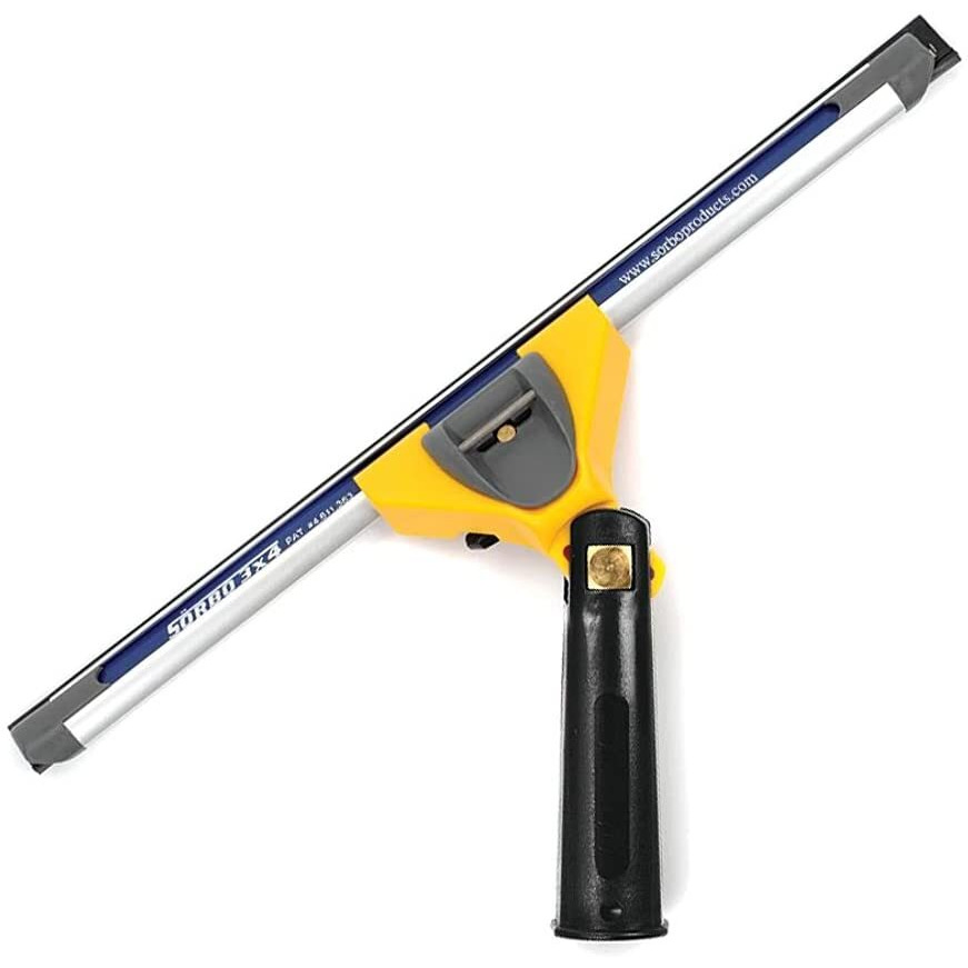 Sorbo 24 Inch Professional Window Squeegee With Solid Black Fast Release Handle